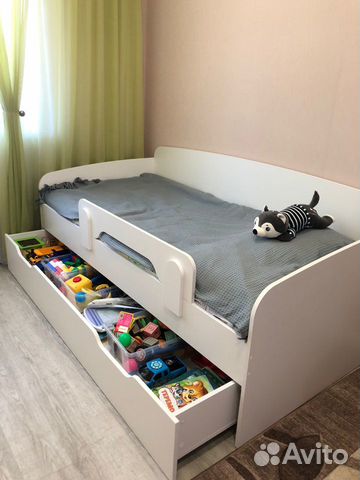 Детская двухъярусная кровать (цвет: белый) объявление продам