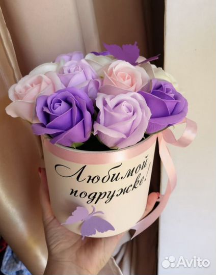 Букет из мыльных цветов