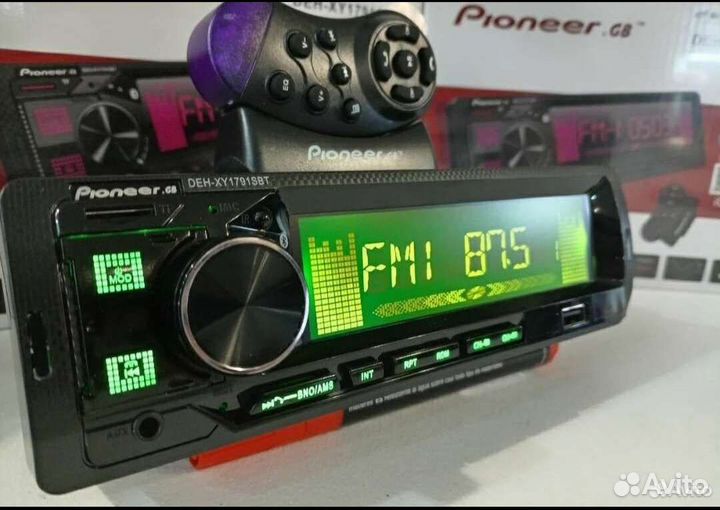 Магнитола Pioneer с bluetooth новая с пультом