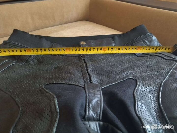 Мотоштаны кожаные мужские 52р
