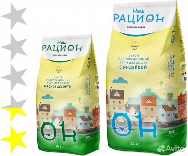 Сухой корм для кошек Наш Рацион в ассортименте