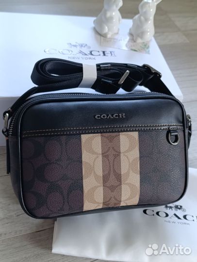 Сумка Coach натуральная кожа