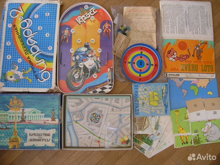 Игры детские настольные развивающие СССР 20 штук