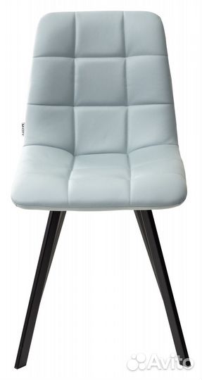 Стул chilli square черный/экокожа серо-голубой HK0