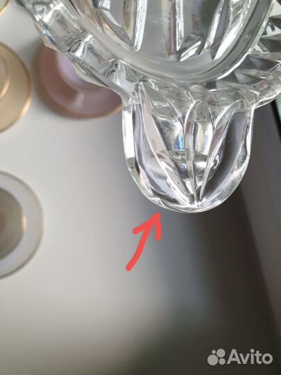 Чашка и блюдце Arcopal селедочница хрусталь СССР