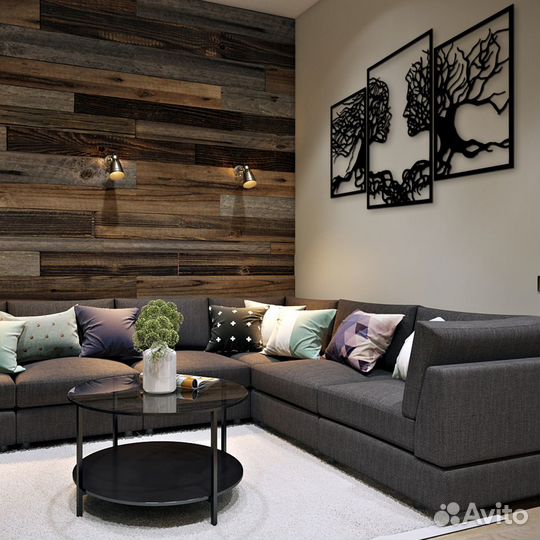 Набор картин из металла Поцелуй