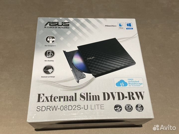 Asus внешний DVD привод usb