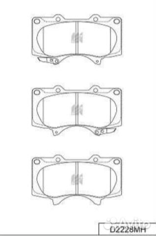 Тормозные колодки Toyota Land Cruiser Prado. Lexus