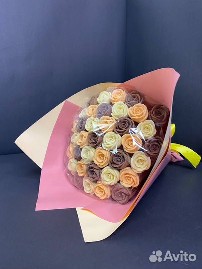 Букет 37 Шоколадных Роз из Бельгийского Шоколада