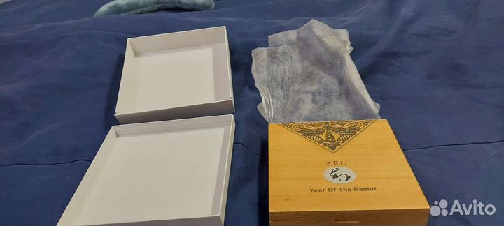 Монета Елизавета 2, серебро, год кролика