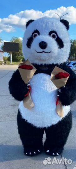 Белый Мишка.Ростовая кукла Панда Аниматор