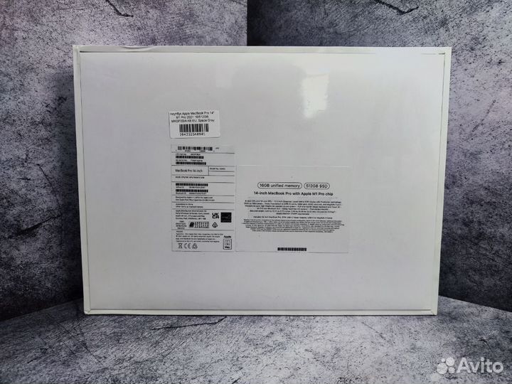 MacBook Pro 14 M1 Pro 2021 16/512GB mkgp3B/A, gray