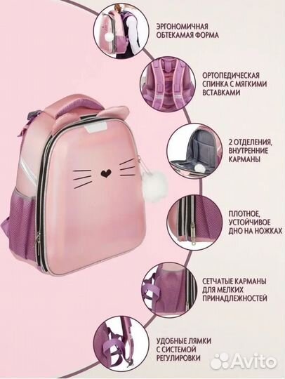 Рюкзак для девочки школьный