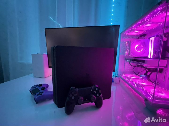 Игровая приставка ps4 slim 1tb