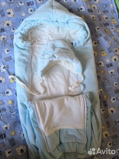 Конверт на выписку для мальчика осень весна