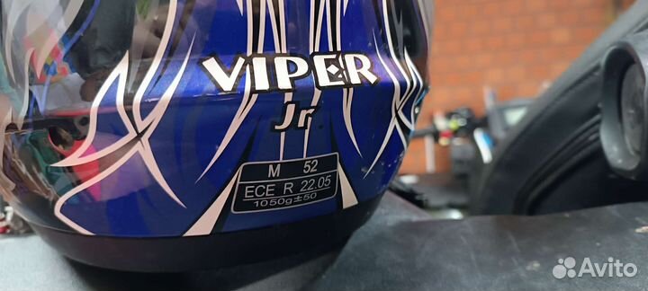 Детский кроссовый шлем Vega viper jr, М(52)