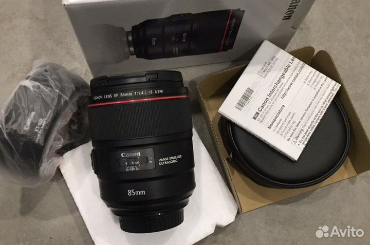 Canon EF 85 f1.4L IS USM, новый