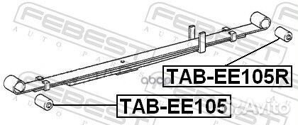 Сайлентблок задней рессоры tabee105R Febest