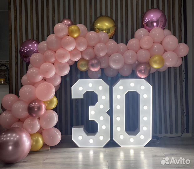 Цифры с лампочками