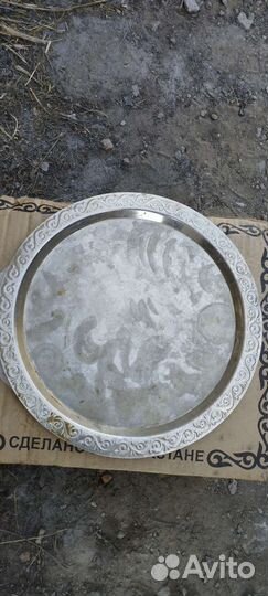 Поднос для самовара мельхиор СССР