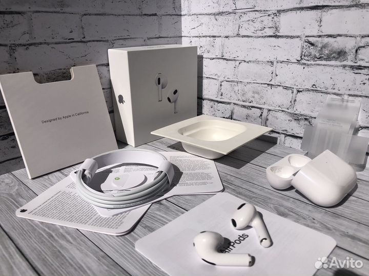 Беспроводные Наушники AirPods 3 + Блок, apple