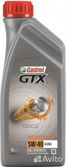 Castrol 5W40 (1L) GTX A3/B4 масло мотор. синт API