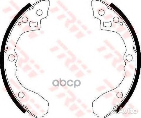 Patron Колодки тормозные барабанные задн KIA: R