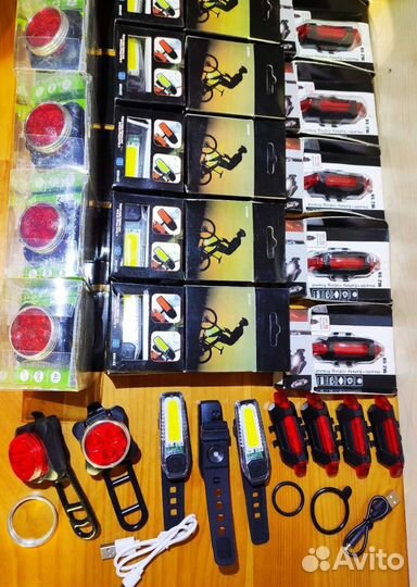 Фонари для Велосипеда Задние Красные Передние Бел