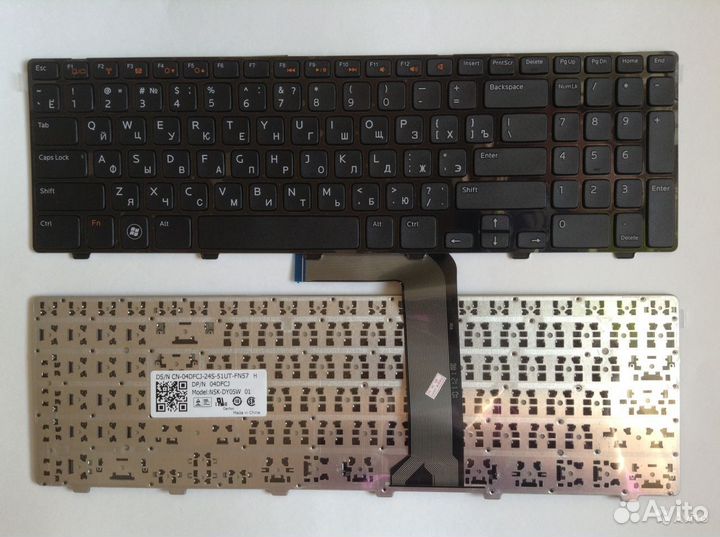 Клавиатура Dell Inspiron N5110 M5110 Series Black