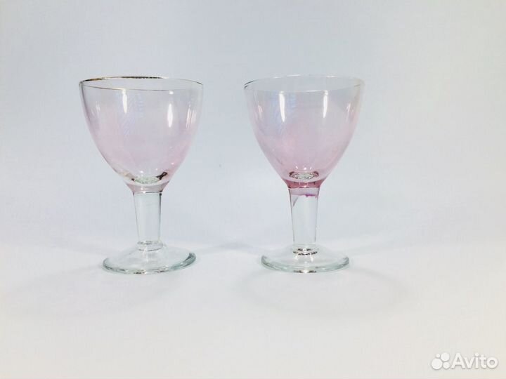 Рюмки антикварные - цветное стекло, СССР