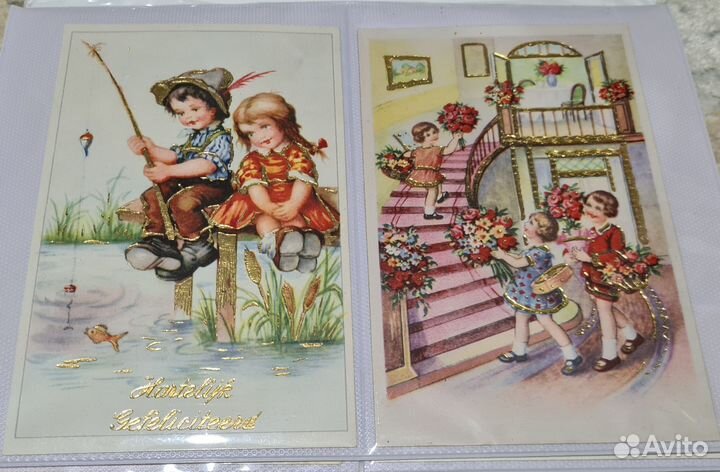 Стерео открытки Япония Открытки Дети ГДР