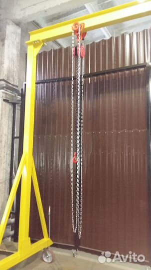 Кран козловой мобильный