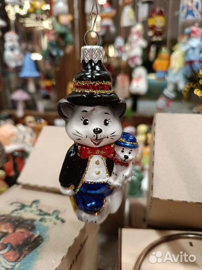 Елочная игрушка Мышь фабрика Элита украшение