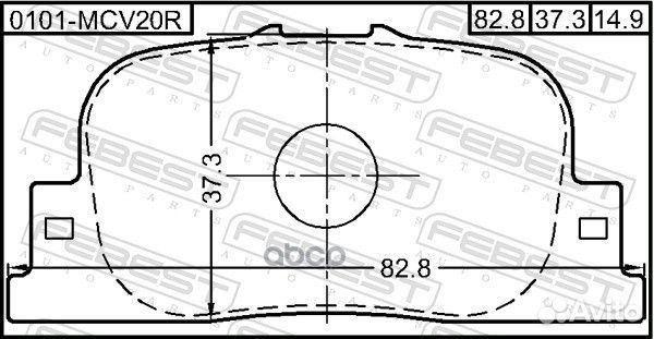 Колодки дисковые задние Toyota Camry 2.2i/3.0i