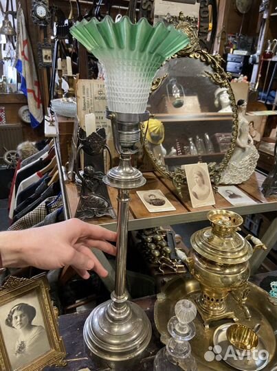 Старинная настольная лампа, до 1917г