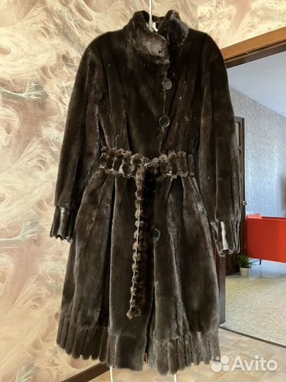 Норковое пальто (шуба / манто) блэкглама