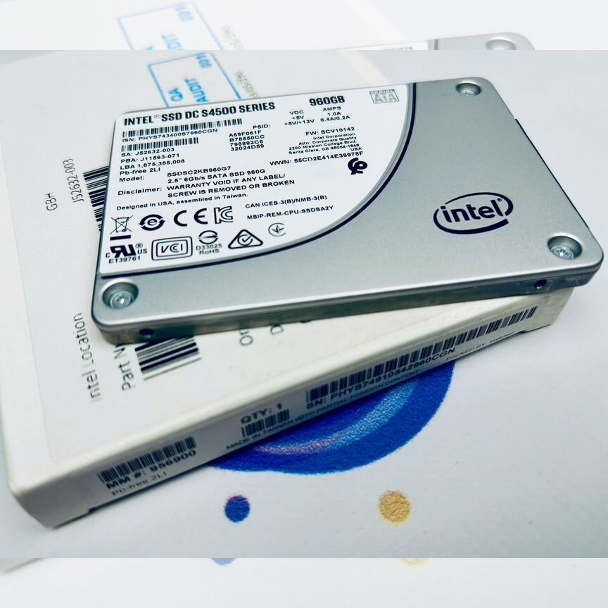 [S4500] Серверный Sata Ssd Intel 960gb S4500
