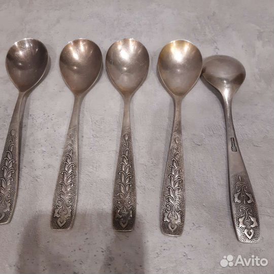 Ложки столовые и десертные мельхиор