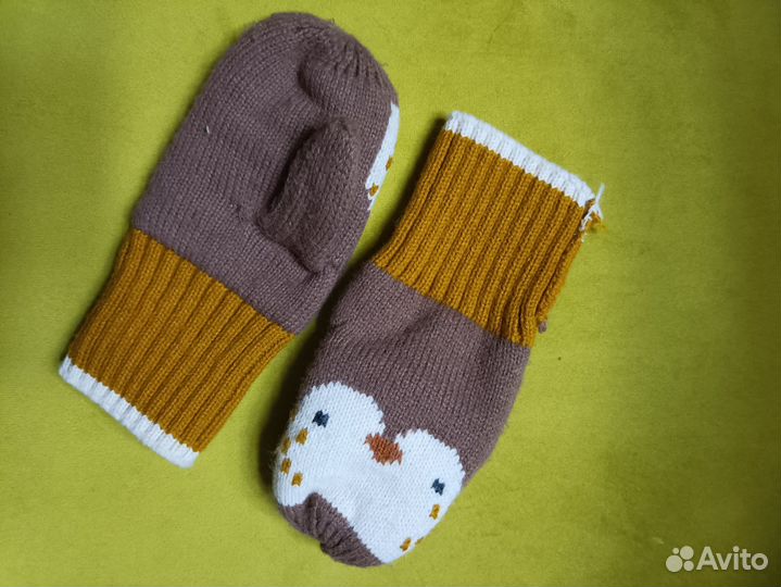 Шапка шарф варежки