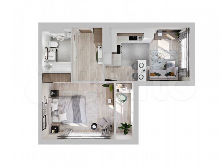 1-к. квартира, 42,9 м², 18/24 эт.