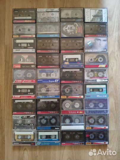 Аудиокассеты 206 штук