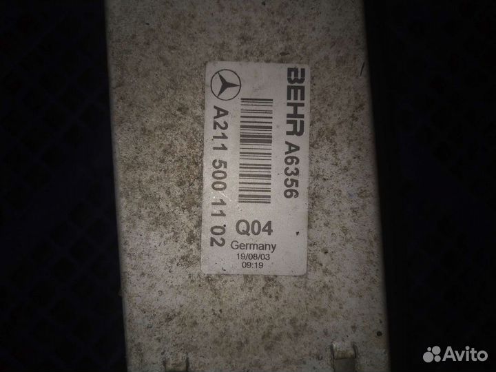 Радиатор Интeркулера Меrcеdes Е-Сlass W211