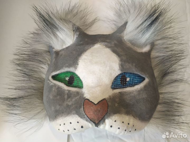 Маска для квадробики готовая (кошка)