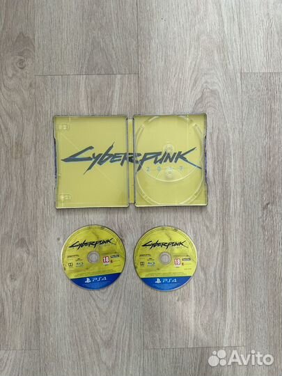 Cyberpunk 2077 steelbook + Игра PS4 PS5. 2 диска