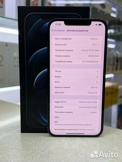 iPhone 12 Pro Max, 256 ГБ