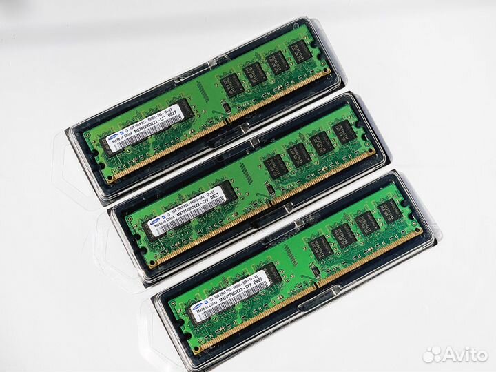 Оперативная память Samsung 1GB PC2-6400U-666-12