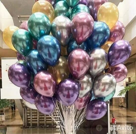Шары гелиевые, воздушные, свадьба, юбилей