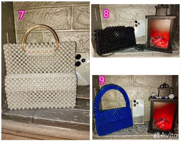 Сумка из бусин ручной работы