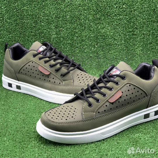 Мужские ботинки, летние, 41-46, зеленые