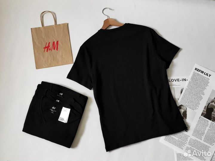 Футболки мужские hm 3 шт новые